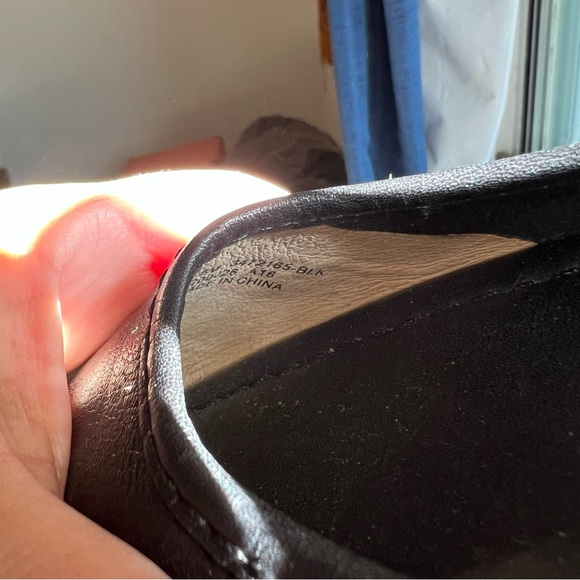 Frye HEATHER BALLET Black Leather Flats Size 6.5 - Picture 10 of 11